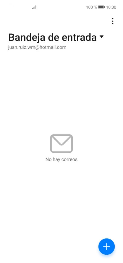 Si aparece en la pantalla esta imagen, tu cuenta de correo electrónico ha sido reconocida y configurada automáticamente. Sigue las indicaciones de la pantalla para introducir más información y terminar la configuración.