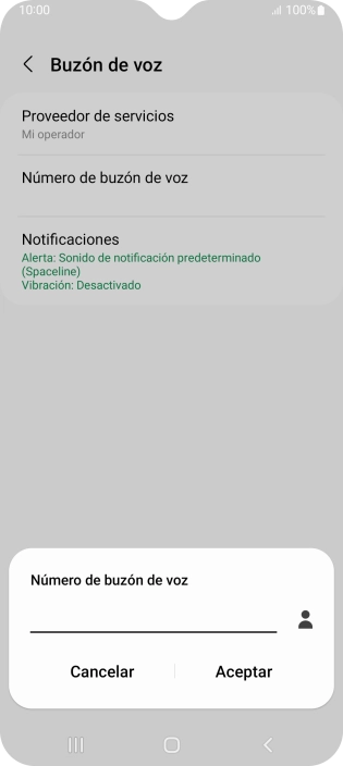 Introduce 22177 y pulsa Aceptar.