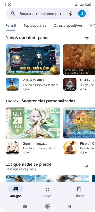 Pulsa el icono de perfil.
