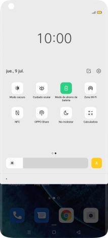 Pulsa la tecla de inicio para terminar y regresar a la pantalla de inicio.