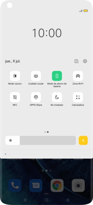 Pulsa la tecla de inicio para terminar y regresar a la pantalla de inicio.