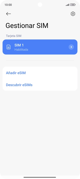 Pulsa Añadir eSIM.