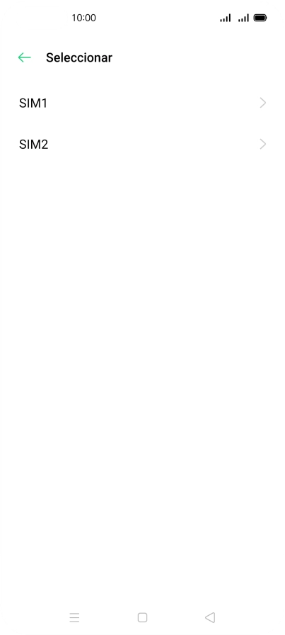 Pulsa la tarjeta SIM deseada.