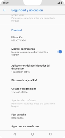 Pulsa Bloqueo de tarjeta SIM.