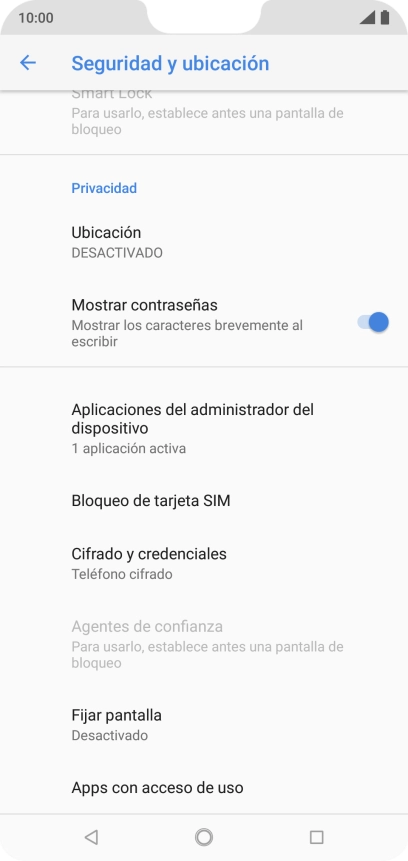 Pulsa Bloqueo de tarjeta SIM.