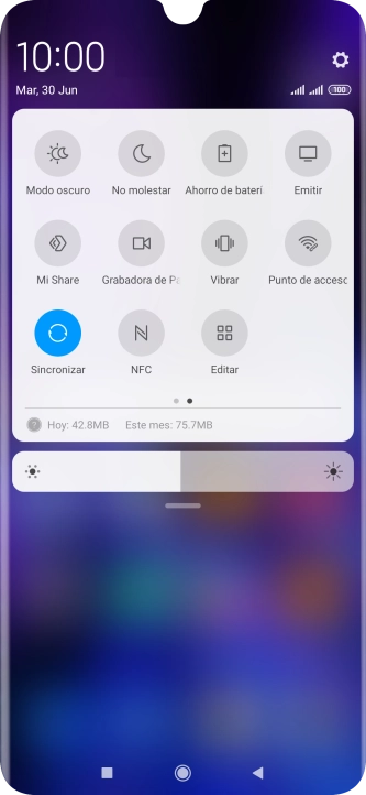Pulsa Ahorro de batería para activar la función.