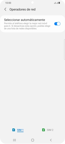 Pulsa la tarjeta SIM deseada.