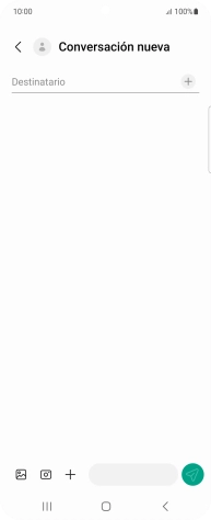 Pulsa en el campo de búsqueda e introduce las primeras letras del nombre del destinatario deseado.