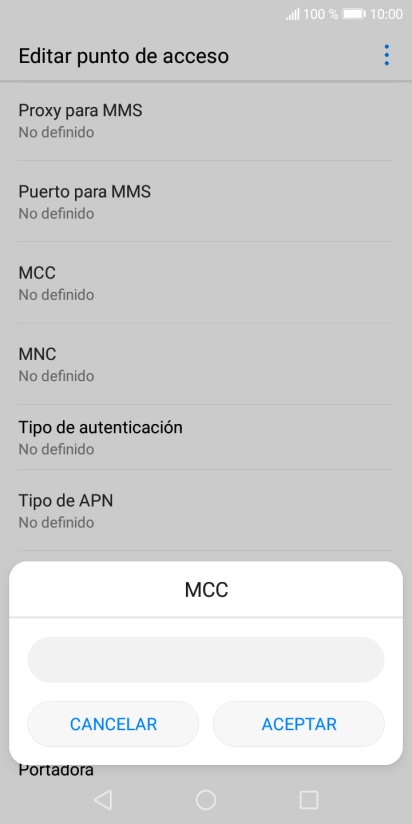 Introduce 214 y pulsa ACEPTAR.