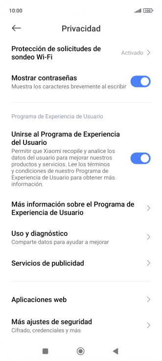 Pulsa Más ajustes de seguridad.
