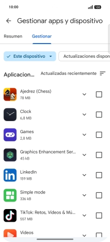 Pulsa la app deseada.