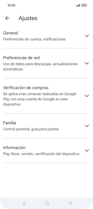 Pulsa Preferencias de red.