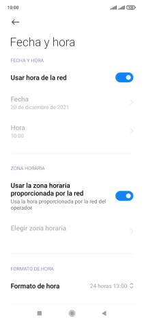 Pulsa la tecla de inicio para terminar y regresar a la pantalla de inicio.