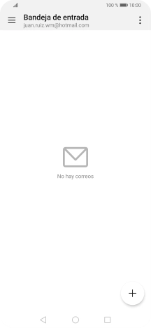 Si aparece en la pantalla esta imagen, tu cuenta de correo electrónico ha sido reconocida y configurada automáticamente. Sigue las indicaciones de la pantalla para introducir más información y terminar la configuración.
