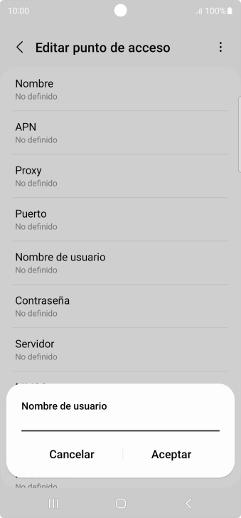 Introduce wap@wap y pulsa Aceptar.