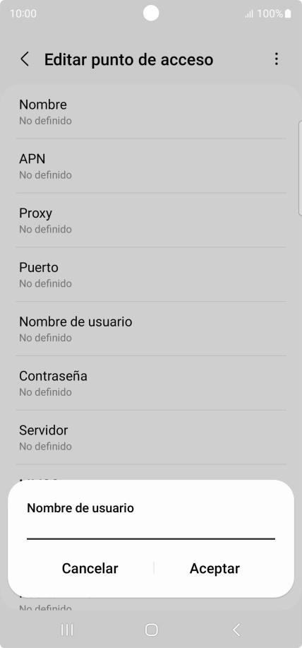 Introduce wap@wap y pulsa Aceptar.