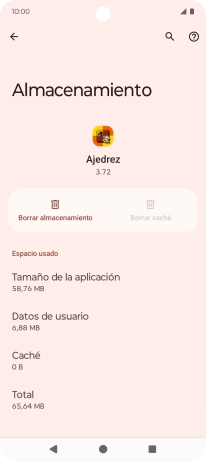 Pulsa la tecla de inicio para terminar y regresar a la pantalla de inicio.