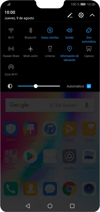 Pulsa el icono de modo de sonido las veces que sean necesarias para activar o desactivar el modo silencioso.