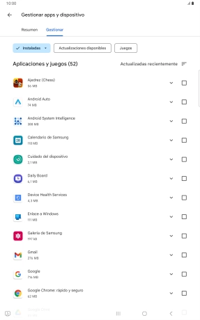 Pulsa la app deseada.