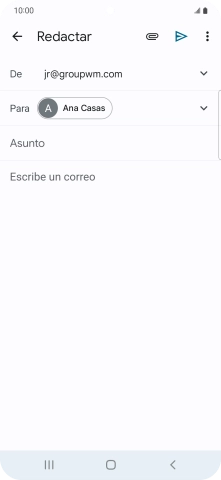 Pulsa Asunto e introduce el asunto deseado.