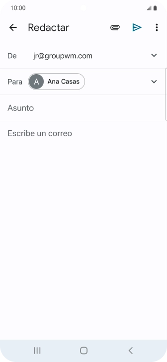Pulsa Asunto e introduce el asunto deseado.