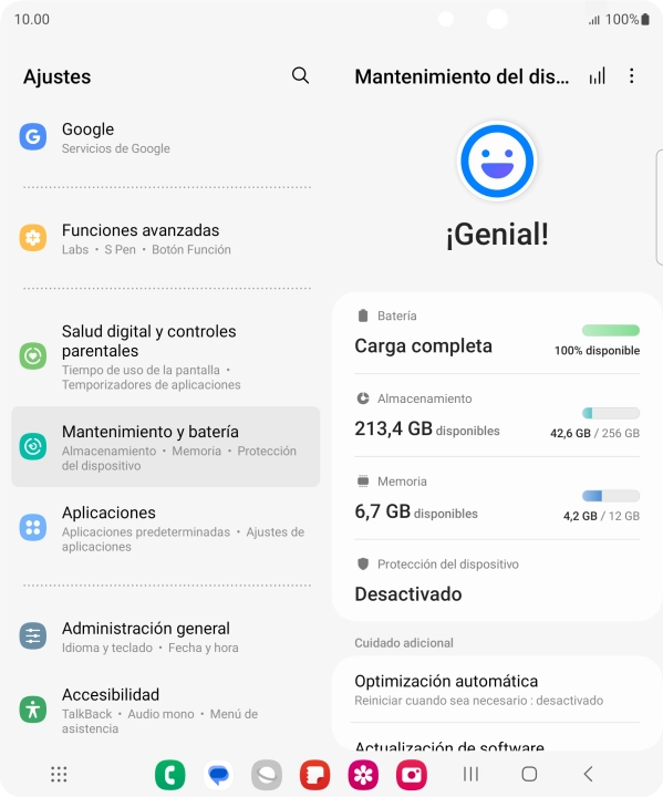 Pulsa Batería.