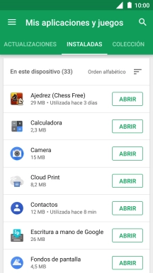 Pulsa la app deseada.