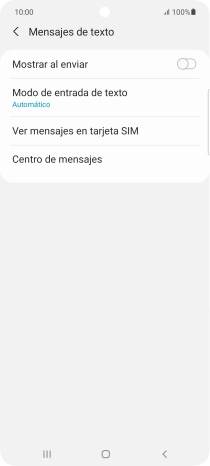 Pulsa Centro de mensajes.