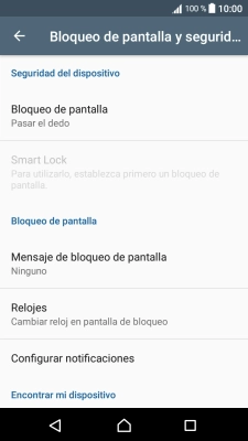 Pulsa Bloqueo de pantalla.