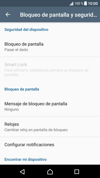 Pulsa Bloqueo de pantalla.