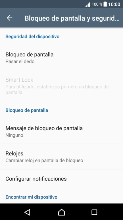 Pulsa Bloqueo de pantalla.