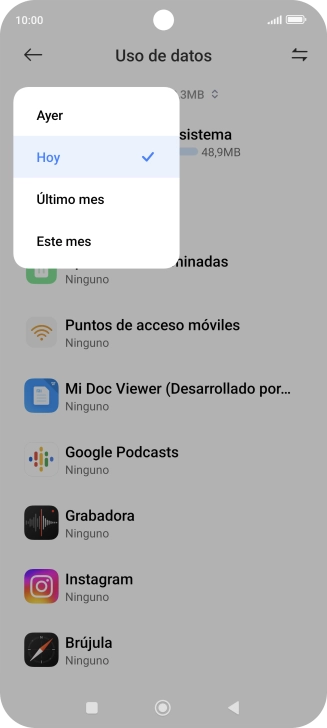 Pulsa el ajuste deseado.