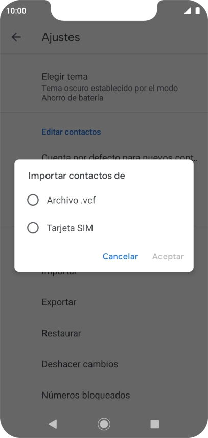 Pulsa Tarjeta SIM.