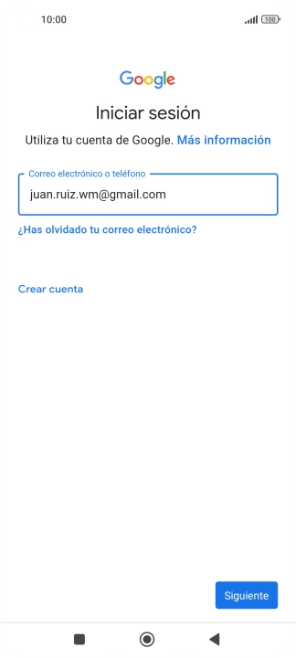 Pulsa Siguiente.