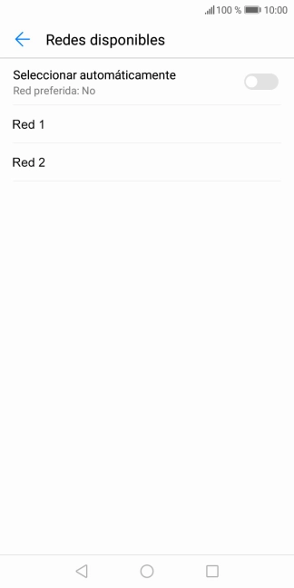 Pulsa la red deseada.