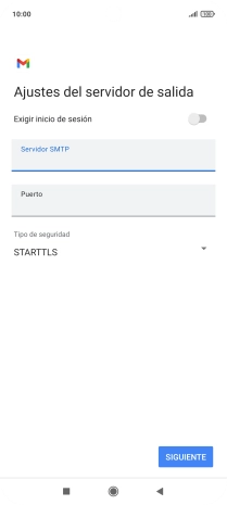 Pulsa Puerto e introduce 25.