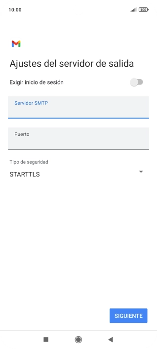 Pulsa Puerto e introduce 25.