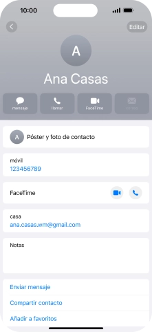 Pulsa Póster y foto de contacto.