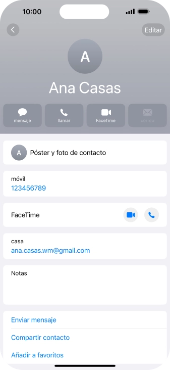 Pulsa Póster y foto de contacto.
