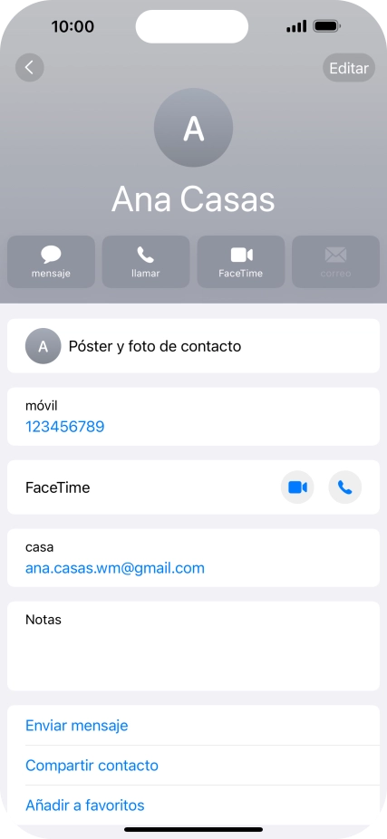 Pulsa Póster y foto de contacto.