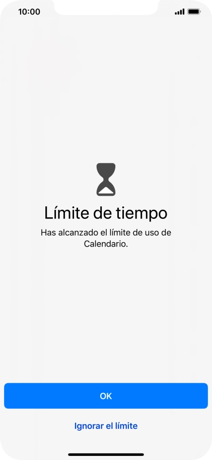 Pulsa Ignorar el límite.