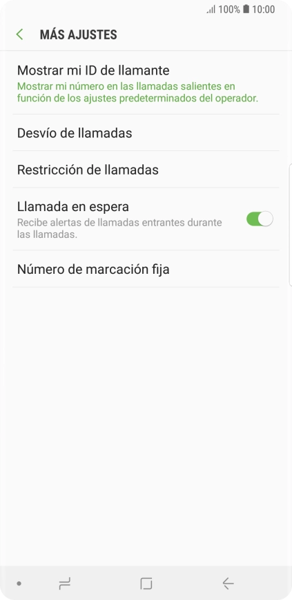 Pulsa Desvío de llamadas.