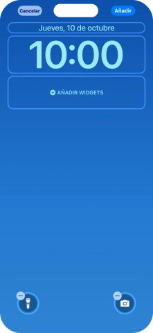 Si deseas personalizar la vista de la fecha en la pantalla de bloqueo, pulsa el widget de la fecha y sigue las indicaciones de la pantalla para seleccionar la vista de widgets deseada.