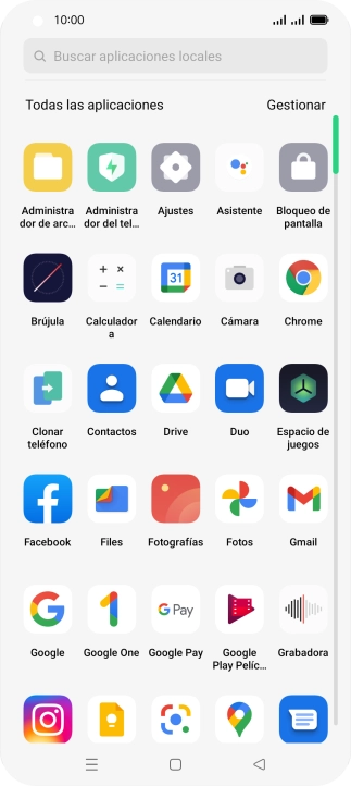 Pulsa Contactos.