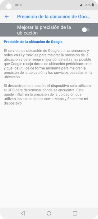 Pulsa el indicador junto a 