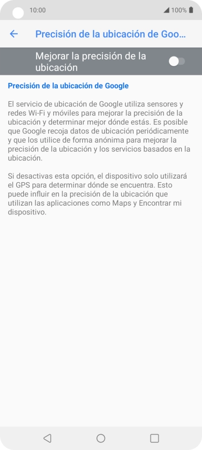 Pulsa el indicador junto a 