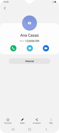 Pulsa la tecla de inicio para terminar y regresar a la pantalla de inicio.