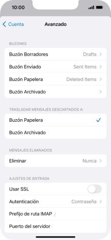 Pulsa el indicador junto a 