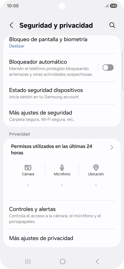 Pulsa Más ajustes de seguridad.
