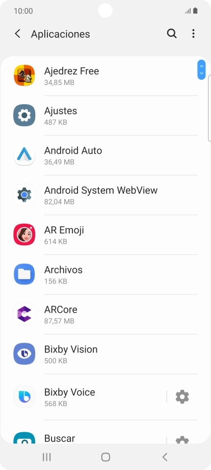 Pulsa la app deseada.